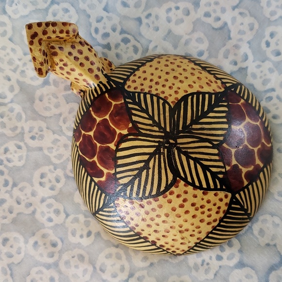 African Plate Cheetah Drinking Plate Leopard Drinking Plate African Trinket Dish - Picture 6 of 11